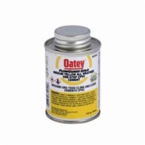 Oatey® FlowGuard Gold® 31910 1-Step All Weather Low VOC Medium Body CPVC Cement, 4 oz Container, Yellow