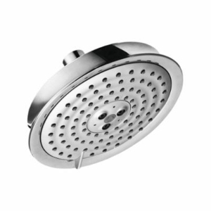 Hansgrohe 28471001 Raindance C 150 AIR 3-Jet Shower Head, Number of Spray Type: 3, BalanceAir/RainAir/WhirlAir Spray, 0.9 gpm Max Flow, Round Head, Wall Mount, Polished Chrome