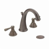 Moen® T6125ORB Kingsley® Widespread Bathroom Faucet, 1.2 to 1.5 gpm Flow Rate, 4-7/16 in H Spout, 8 to 16 in Center, Oil Rubbed Bronze, 2 Handles, Pop-Up Drain