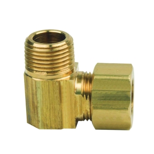 BrassCraft® 69-8-6X Male Reducing Elbow, 1/2 x 3/8 in Nominal, Compression x MNPT End Style, Brass