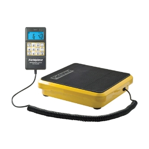 Fieldpiece SRS1 Lightweight Refrigerant Scale With Weight Alarm, 110 lb Capacity, LCD Display