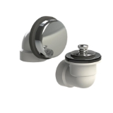 Watco® 901-LT-PVC-CP Innovator® 901 Bath Waste Half Kit with Chrome Plated Lift and Turn Stopper, PVC