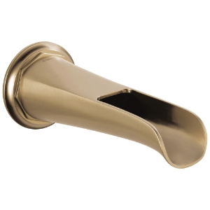 Brizo® RP78583GL Rook® Non-Diverter Channel Tub Spout, Brass, Luxe Gold