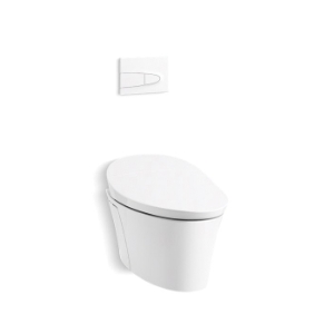 Kohler® 76395-0 1-Piece Intelligent Toilet With Integrated Cleansing Functionality, Veil®, Elongated Bowl, 0.8/1.6 gpf, White