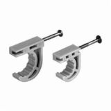 IPS® 82850 Half Clamp With Preloaded Nail, 1/2 in Pipe, Plastic