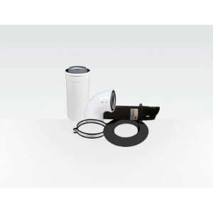 Centrotherm Eco Systems InnoFlue® ICVKH46 Horizontal Concentric Vent Kit, 4 or 6 in Dia, Polypropylene