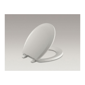 Kohler® 4662-56 Lustra™ Toilet Seat with Lid, Round Bowl, Closed Front, Plastic, Tender Gray, Quick Release Hinge