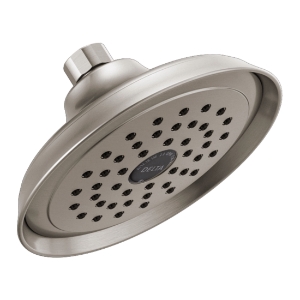 DELTA® RP72856SS Water-Efficient Shower Head, Silverton®, 1.75 gpm Minimum, 2 gpm Maximum, Stainless