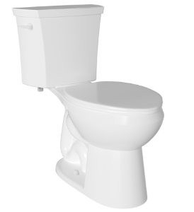 NIAGARA SABRE™ 22.0200.01 ADA Height Toilet Bowl, White, Round Shape, 12 in Rough-In, 17 in H Rim