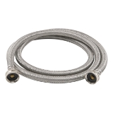 PlumbShop® PLSL12-72WA F Washing Machine Connector, 3/4 in Nominal, MIP End Style, 72 in L, 125 psi Working, Stainless Steel