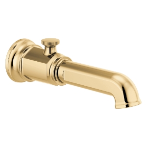 Brizo® RP100327PG Invari™ Pull-Up Diverter Tub Spout, 1/2 in, Polished Gold