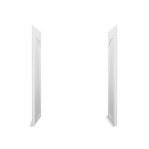 Sterling® 72185100-0 Shower End Wall Set, Ensemble™, 72-1/4 in L x 27-11/16 in W x 2 in H, Solid Vikrell®, White
