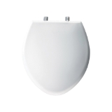 Bemis® PARAMONT™ 1000CPT 000 Toilet Seat with Cover, Round/Elongated Bowl, Closed Front, Plastic, White, Adjustable Hinge