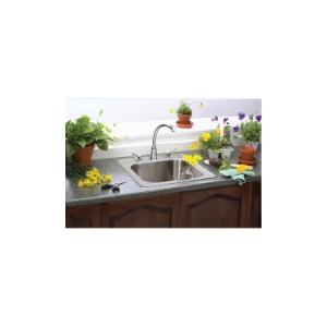 Elkay® ESE2020102 Celebrity® Laundry Sink, Rectangle Shape, 20 in W x 10-1/8 in D x 20 in H, Top Mount, Stainless Steel, Brushed Satin