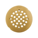 Moen® 101663BG Snap-In Tub/Shower Drain Cover, Kingsley®, 8-3/4 in L x 4-1/4 in W, 4-1/4 in Dia, Brass, Brushed Gold