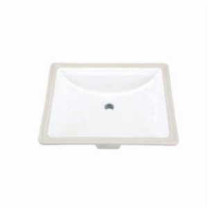 Gerber® G0012760 Logan Square™ Standard Bathroom Sink With Consealed Front Overflow, Rectangle Shape, 20-1/2 in W x 17-1/8 in D x 7-5/8 in H, Undercounter/Wall Mount, Vitreous China, White