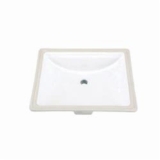 Gerber® G0012760 Logan Square™ Standard Bathroom Sink with Consealed Front Overflow, Rectangle Shape, 20-1/2 in W x 17-1/8 in D x 7-5/8 in H, Undercounter/Wall Mount, Vitreous China, White