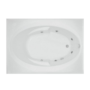 Mansfield® 60 x 42 Left Hand Drain Whirlpool Tub with Heater, White