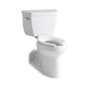 Kohler® 3578-0 2-Piece Toilet, Barrington™ Comfort Height®, Elongated Bowl, 17 in H Rim, 4 in Rough-In, 1 gpf, White