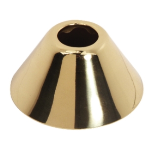 Escutcheon, 3/8 in, Steel, Polished Brass redirect to product page