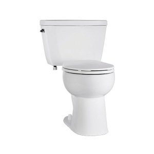 NIAGARA BARRON™ C44.100.01 Regular Height 2-Piece Toilet, Elongated Bowl, 15-1/2 in H Rim, 12 in Rough-In, 1 gpf, White
