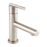 Gerber® D224158BN Parma® Lavatory Faucet, 1.2 gpm Flow Rate, 3-1/4 in H Spout, 1 Handle, Touch-Down Drain, Brushed Nickel