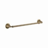 DELTA® 79418-CZ Linden® Towel Bar, 18 in L Bar, 3-1/2 in OAD x 2-1/2 in OAH, Brass, Champagne Bronze