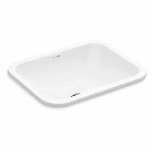 KALLISTA® P74233-WO-0 Perfect 19-3/16" Vitreous China Undermount Bathroom Sink with Overflow Stucco Fixture Lavatory Sink Vitreous China, White