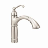 Moen® 7295SRS Kitchen Faucet, Brantford™, 1.5 gpm Flow Rate, High-Arc Spout, Spot Resist™ Stainless, 1 Handle, 1/3 Faucet Holes