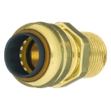 EPC TECTITE™ 10155470 204 Push Pipe Adapter, 3/4 in Nominal, C x Male End Style, Brass