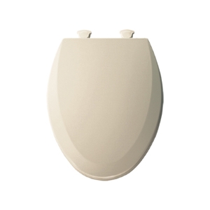 Bemis® 7B1500EC 146 Toilet Seat with Cover, Elongated Bowl, Closed Front, Wood, Almond, Quick Release Hinge