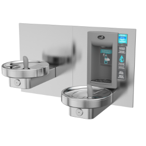 Oasis® 504843 Refill Station & Drinking Fountain Combo, Electronic Bottle Filler Sensor Operation, Non-Refrigerated Chilling