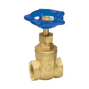 HOMEWERKS® 170-2-1-1 Gate Valve, 1 in Nominal, FNPT End Style, Forged Brass Body, Multi-Turn Handle Actuator