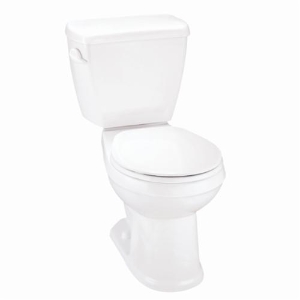 Gerber® GAV21852 Avalanche® Toilet Bowl, White, Round Shape, 10, 12 and 14 in Rough-In, 15 to 15-1/2 in H Rim