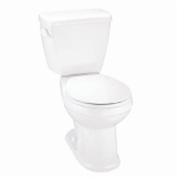 Gerber® GAV21852 Avalanche® Toilet Bowl, White, Round Shape, 10, 12 and 14 in Rough-In, 15 to 15-1/2 in H Rim