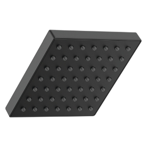 DELTA® RP101846BL Modern Square Showerhead, Matte Black