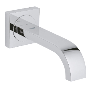 GROHE 13265000 Allure Tub Spout, 6-3/4 in L, 1/2 in FNPT Connection, Brass, Polished Chrome