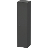 DURAVIT BR1330R4949 Brioso Floorstanding Tall Cabinet With Right Hinge, 16-5/8 in OAL x 14-1/4 in OAW x 69-3/4 in OAH, Wood, Matte Graphite