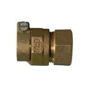 A.Y. McDonald 5121-001, 74754-22 Octagonal Straight Adapter, 3/4 x 1 in Nominal, -22 CTS Mac-Pak Compression x FNPT End Style, Brass