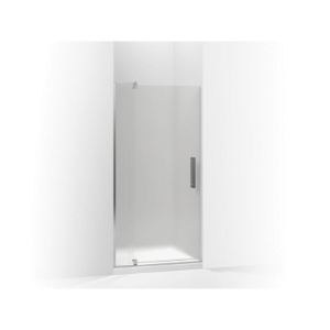 Kohler® 707510-D3-SHP Pivot Shower Door, Tempered Glass, Frameless Bright Polished Silver Frame, 31-1/8 to 36 in Opening Width, 1/4 in THK Glass