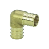 Viega 46955 PureFlow® 90 deg Elbow, 1 in, Crimp, Brass