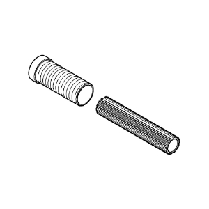 GROHE 45988000 Spindle Extension, Polished Chrome