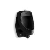 Kohler® 5016-ET-7 Dexter™ Siphon Jet Urinal, 0.5/1 gpf Flush Rate, Top Spud, Wall Mount, Black