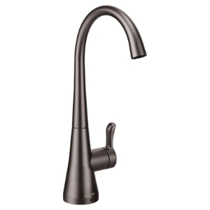 Moen® S5520BLS Transitional Beverage Faucet, Sip™, 1.5 gpm Flow Rate, Black/Stainless Steel, 1 Handle
