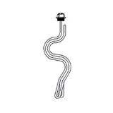 APCOM 100108400 Super Premium Speciality Heating Element, 240 VAC, 5500 W, Screw-In Style, Nickel Alloy Sheath