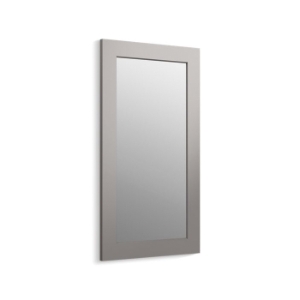 Kohler® 99666-1WT Poplin® Marabou® Framed Mirror, Rectangular Shape, 35-1/2 in L x 20-1/2 in W, Mohair Gray