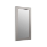 Kohler® 99666-1WT Poplin® Marabou® Framed Mirror, Rectangular Shape, 35-1/2 in L x 20-1/2 in W, Mohair Grey