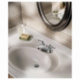 Moen® 4925 Chateau® Centerset Bathroom Faucet, Chrome, 2 Handles, Metal Pop-Up Drain, 1.5 gpm Flow Rate