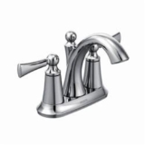 Moen® 4505 Wynford™ Centerset Bathroom Faucet, Chrome, 2 Handles, Metal Pop-Up Drain, 1.5 gpm Flow Rate