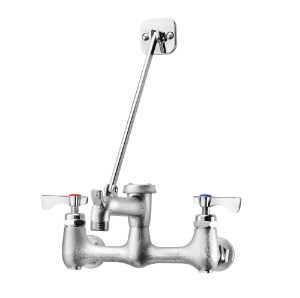 Krowne® 16-127 Royal Series Service Sink Faucet with Cast Spout 8cc, Wall-mount, Service Faucet, Chrome